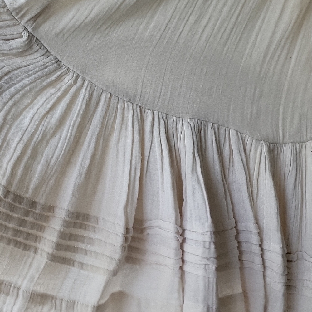 Free People Ivory Ruffle Mini Dress - Picture 6 of 10